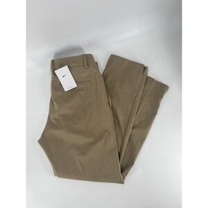 Nike Dri-FIT Flex Golf Pants Mens 32x30 Khaki Tan NEW AJ5489-247 Standard Fit